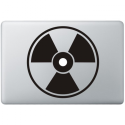 Nuclear hazard Macbook Decal